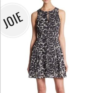 Joie 100% silk black and white dress size M